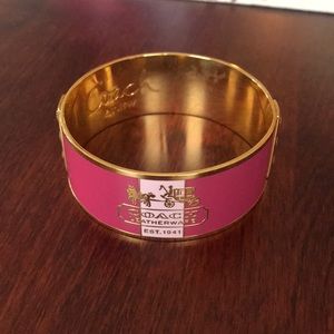 Pink Coach bangle